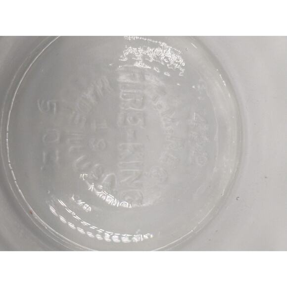 Set of 3 - 5oz. Fire King #422 - Clear Glass Scalloped Edge Custard Cups Dishes - Picture 3 of 5